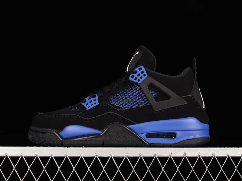 All categories Air Jordan Jordan series basketball shoes Air Jordan 4 Air Jordan 4 Retro "Heilan" AJ4 Joe 4 black and blue retro casual sports culture basketball shoes CT8527-018